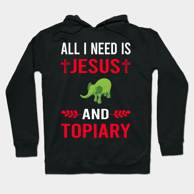 I Need Jesus And Topiary Hoodie by Good Day